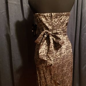 Strapless mini dress